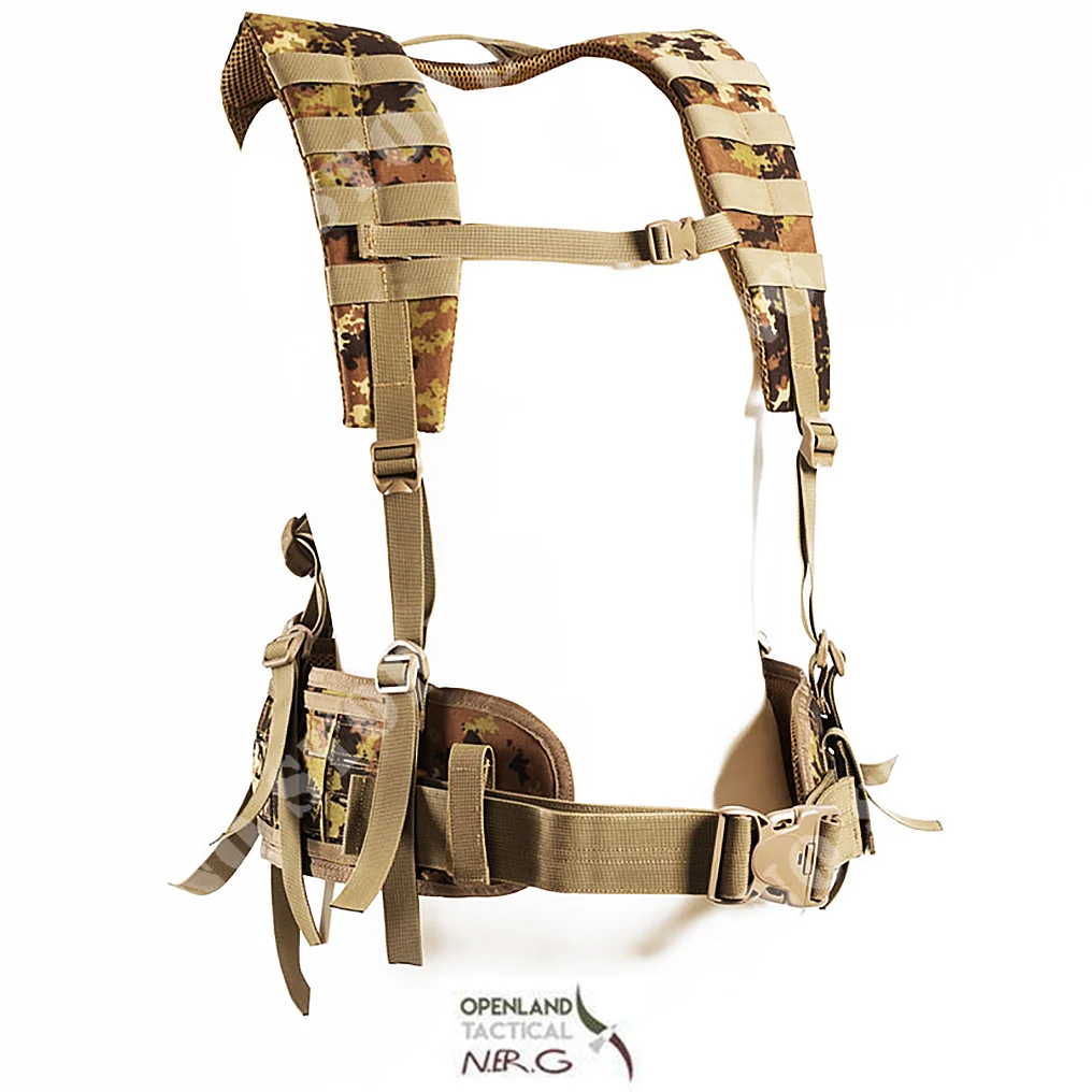 KIT DE CINTURÓN OPENLAND CORDURA VEGETATO MOLLE CON CORREAS DE HOMBRO (OPT-OL08 04)