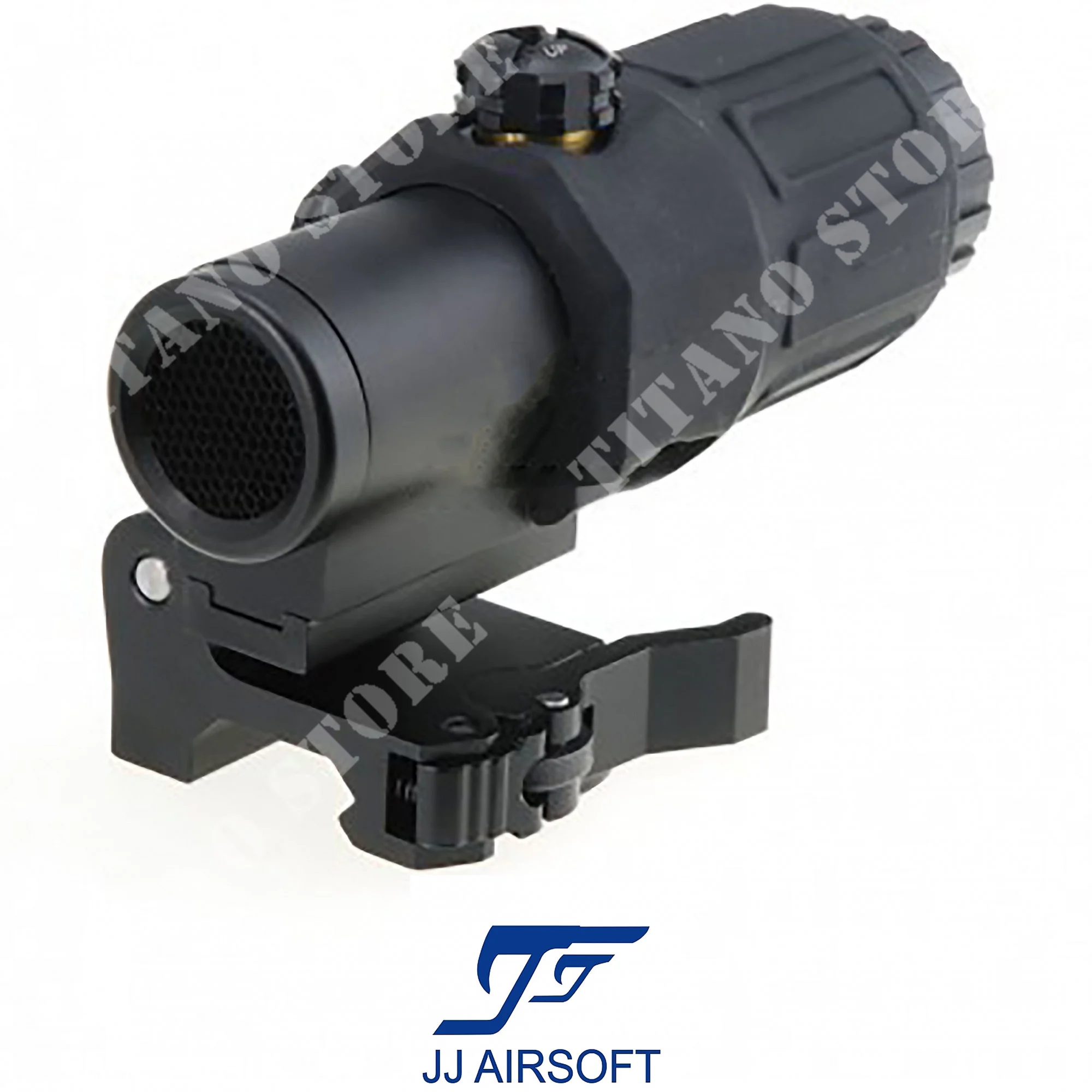 LUPA G33 3X CON ANILLO PLEGABLE NEGRO JJ AIRSOFT (JA-5356-BK)