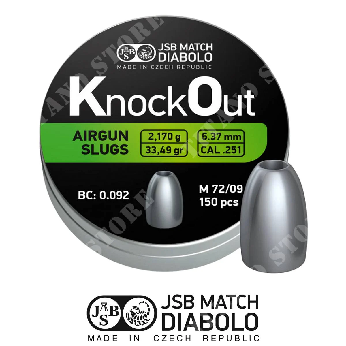 FONTANEROS KNOCKOUT .251 CAL 6,37MM JSB (JB-KOSLG637)