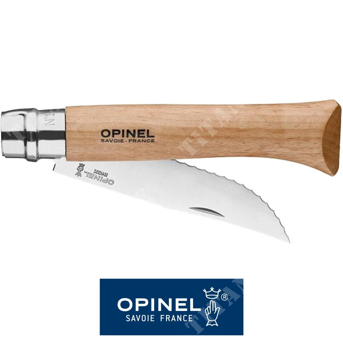 CUCHILLO N12 HOJA DENTADA PAN ACERO INOXIDABLE OPINEL (OPN-02441)