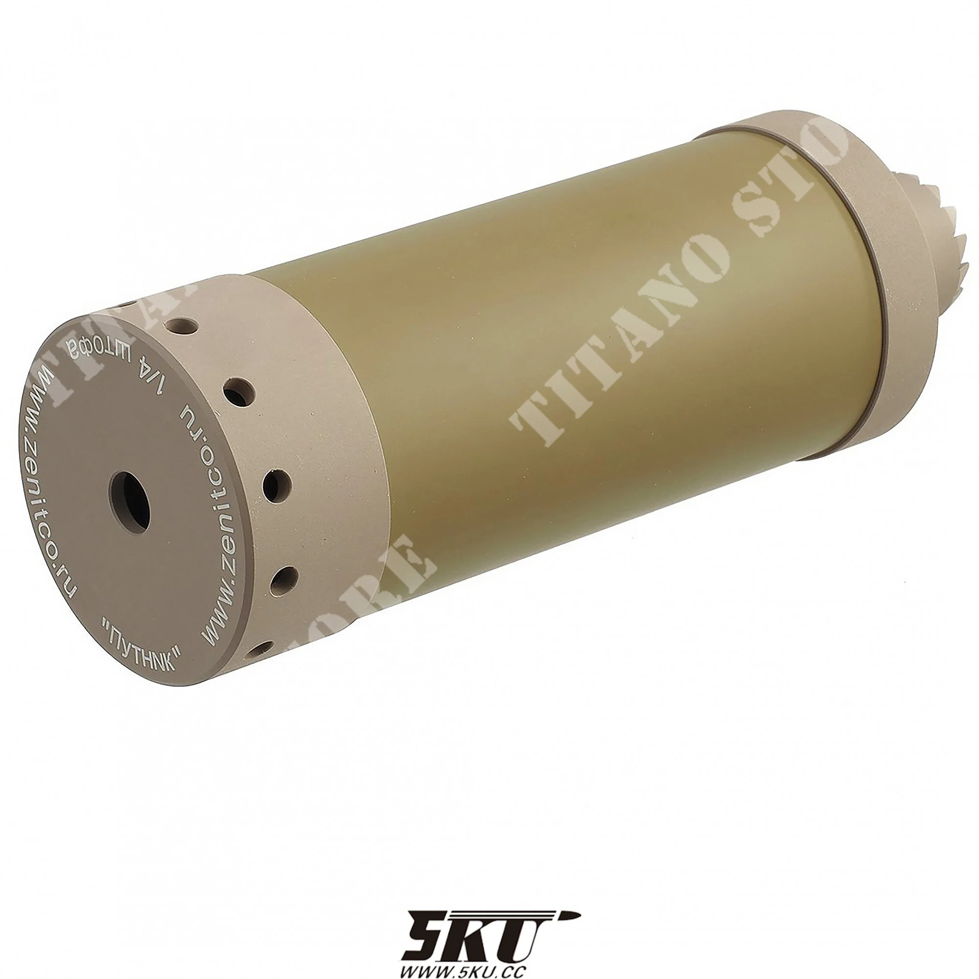 SILENCIADOR DTK PUTNIK ZENITCO PARA AK 14/24MM TAN 5KU (5KU-289-TN)