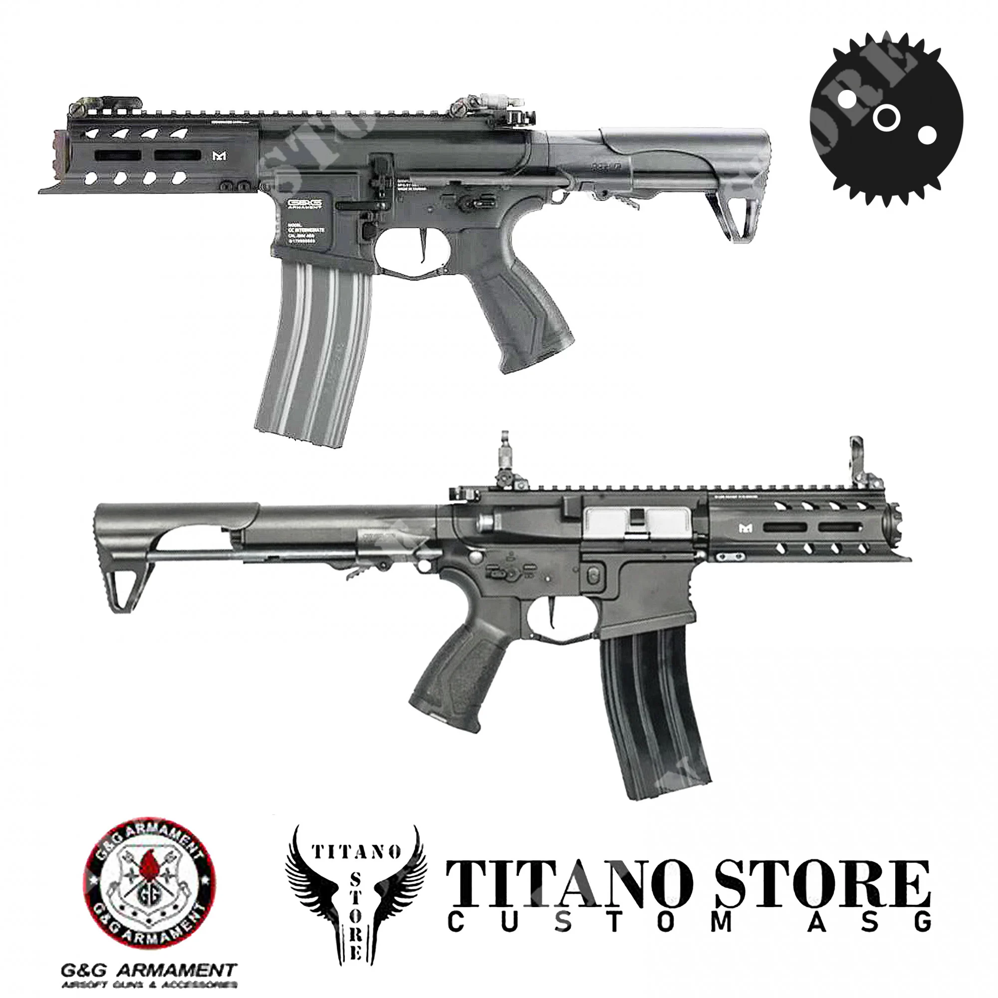 FUSIL ELECTRICO ARP 556 GRIS DSG CUSTOM G&G TITANO STORE (GG-ARP556G-TS06)