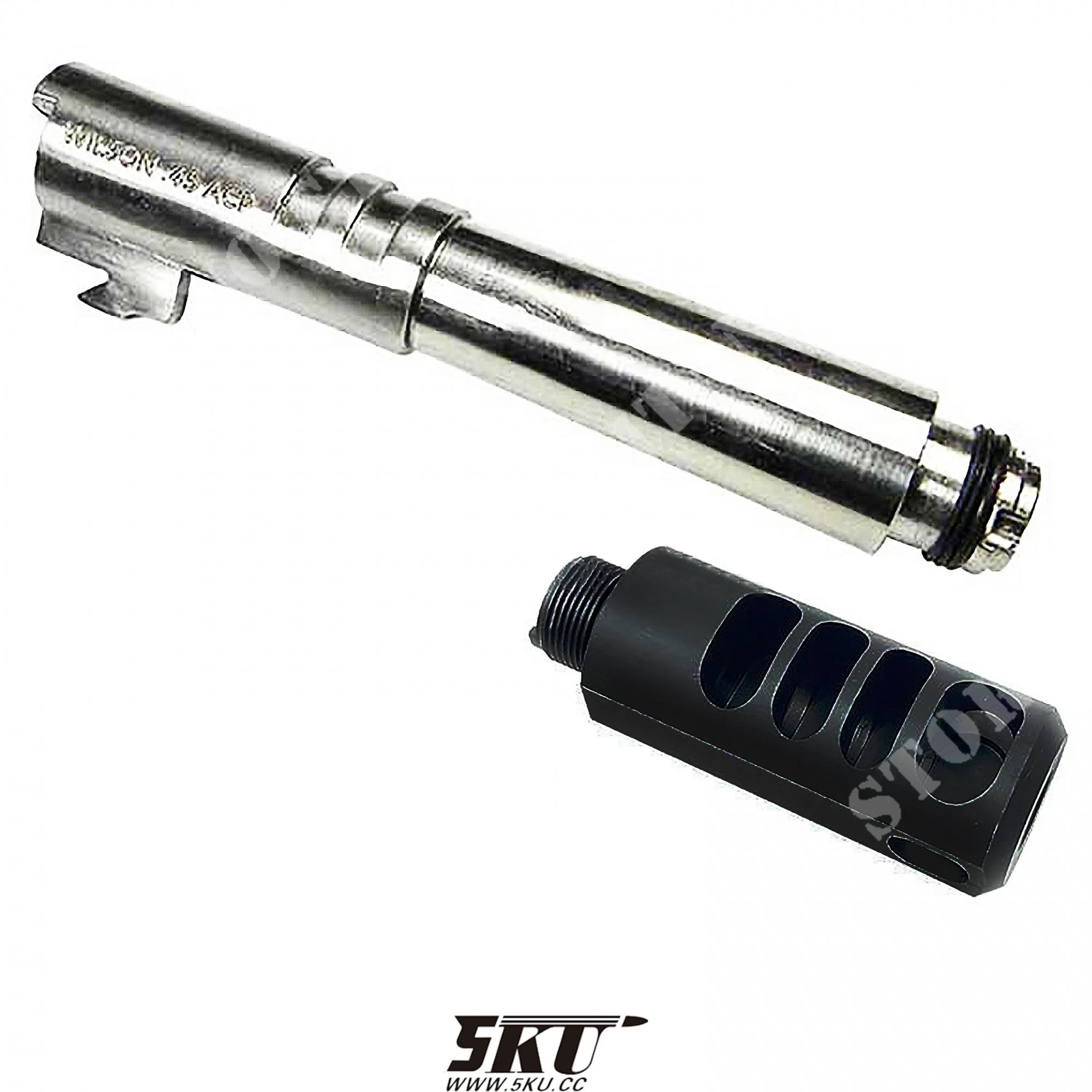 BARRIL EXTERIOR + COMPENSADOR HI-CAPA 5.1 NEGRO 5KU (5KU-GB-236-215B)