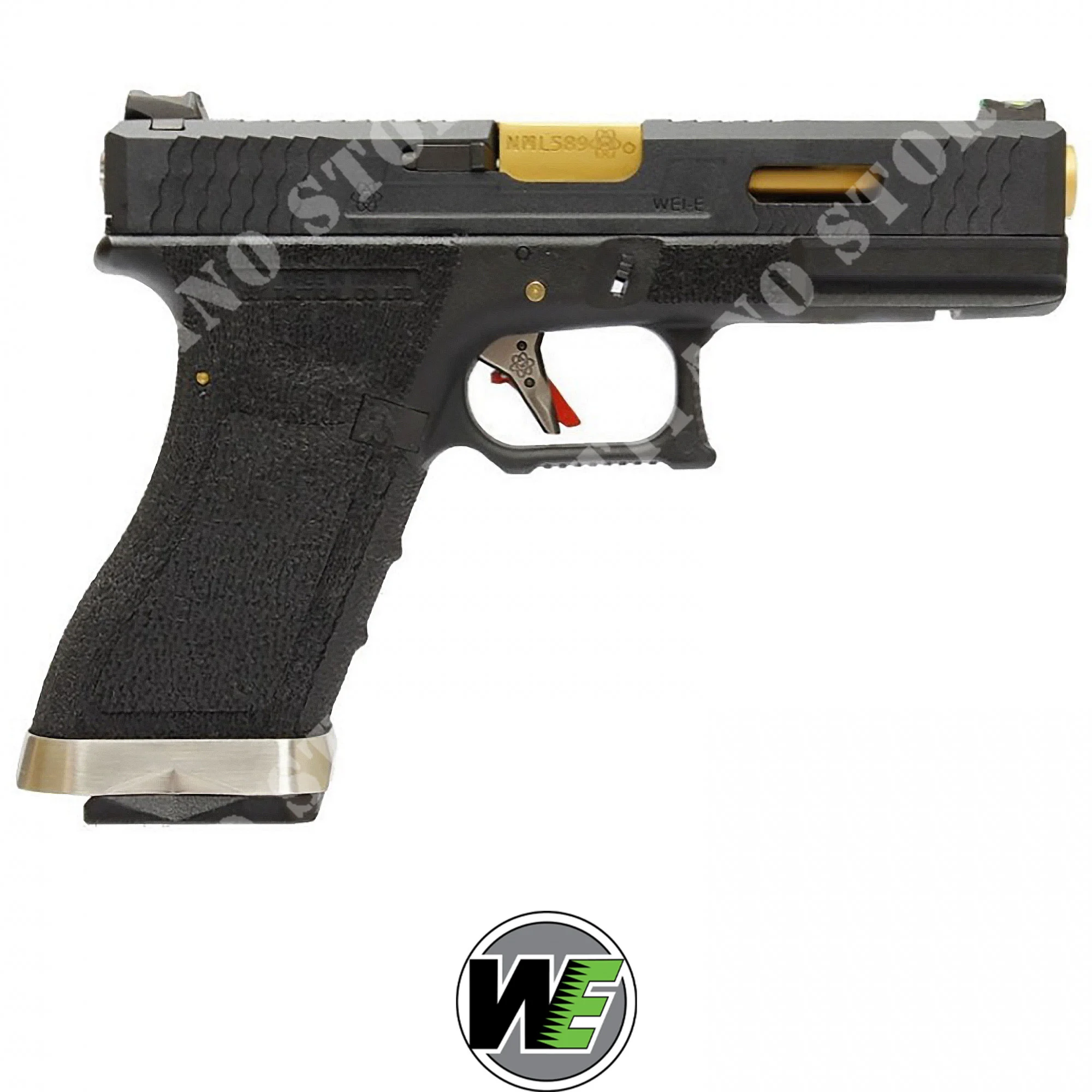 PISTOLA DE GAS G17 FORCE SERIE T1 CUSTOM BLACK WE (WG01WET-1)