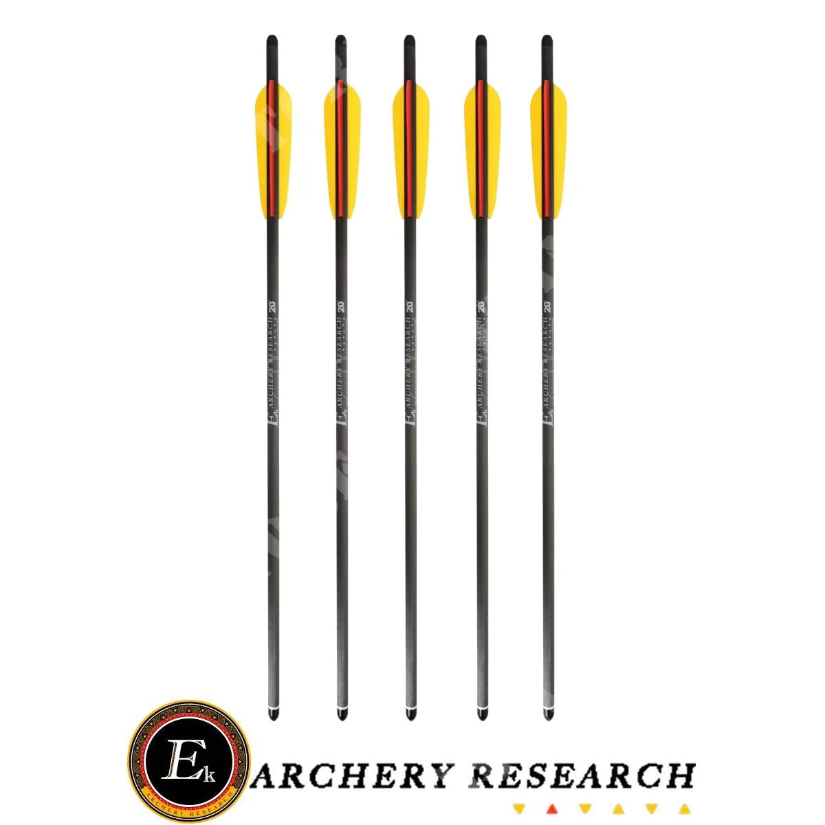 SET 5 DARDOS BANDOLA CARBONO 20 "EK ARCHERY (53V824-5)