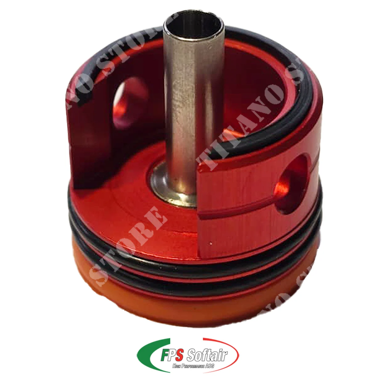 CABEZAL DE CILINDRO V2 ERGAL CON ALMOHADILLA DE JUNTA TÓRICA DE DOBLE SELLADO FPS NARANJA (TC02B)