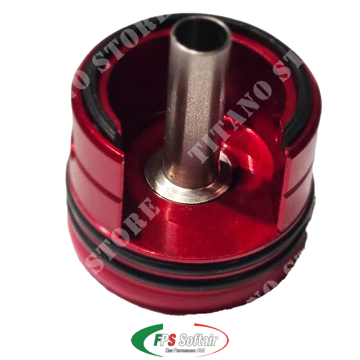 CABEZAL DE CILINDRO V2 ERGAL CON JUNTA TÓRICA DE SELLADO DE ALMOHADILLA FPS ROJA (TC02A)