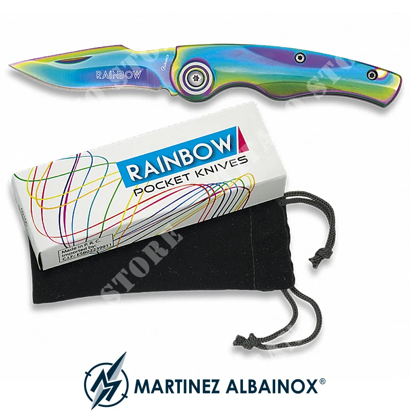 CUCHILLO RAINBOW 369 HOJA MULTICOLOR 6,4cm MARTINEZ ALBAINOX (ALB-18369)