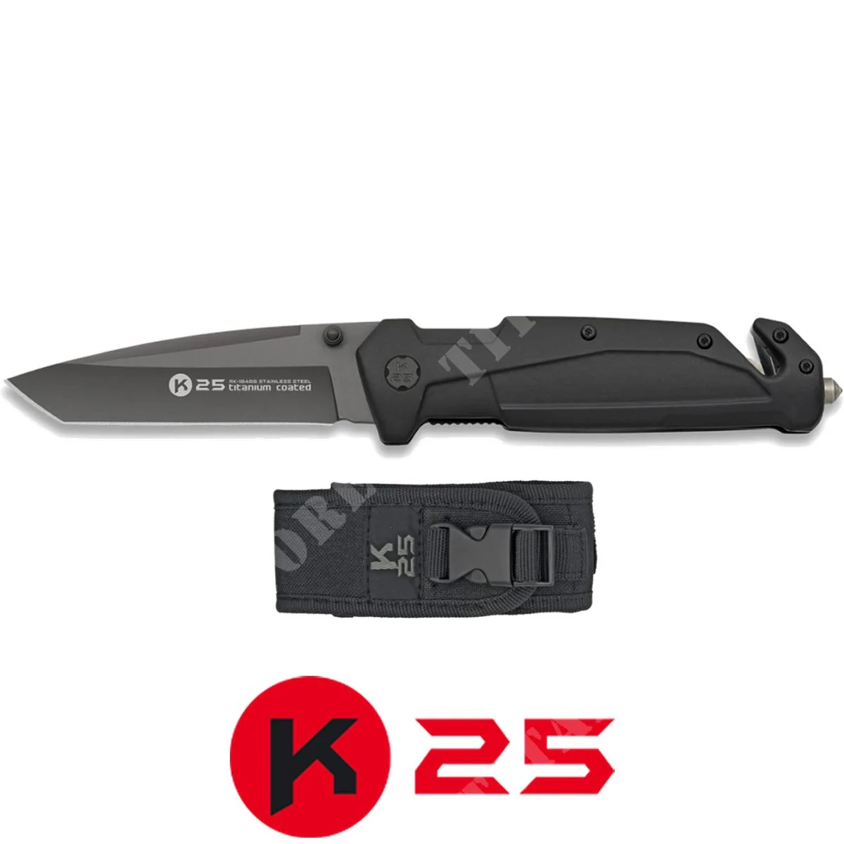 CUCHILLO DE BLOQUEO CON CORTADOR DE CORREA Y ROMPE VIDRIOS K25 (K25-18486)
