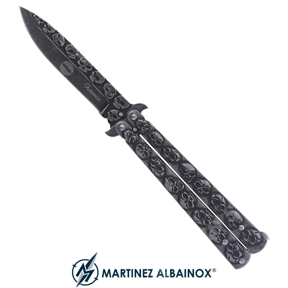 CUCHILLO CRÁNEO MARIPOSA HOJA NEGRA 9,5cm ALBAINOX (ALB-02184)