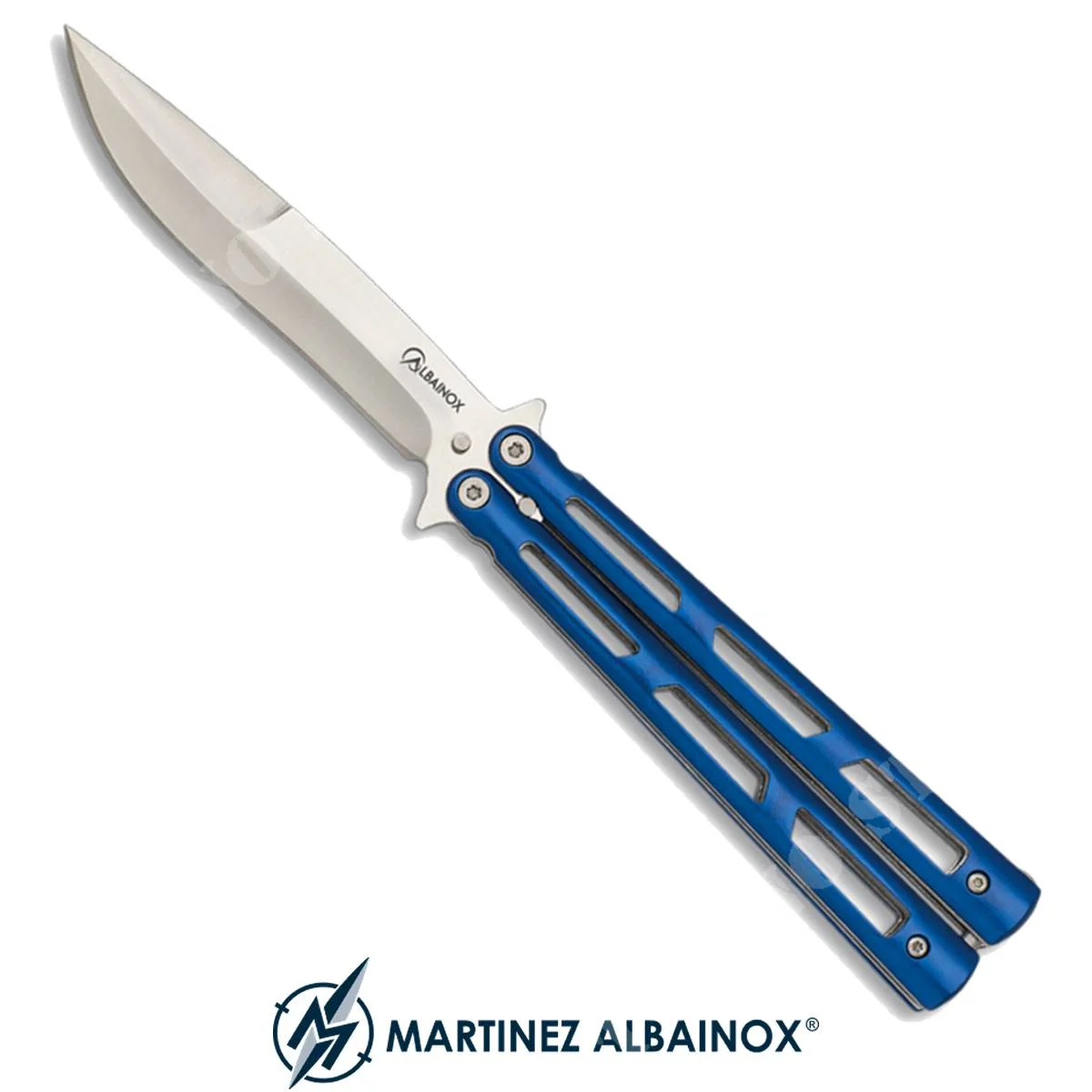 CUCHILLO MARIPOSA HOJA 10,3Cm AZUL ALBAINOX (ALB-02143)