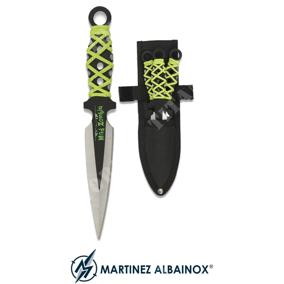 SET 3 CUCHILLOS LANZADORES MADZOMBIE ALBAINOX (ALB-32233)