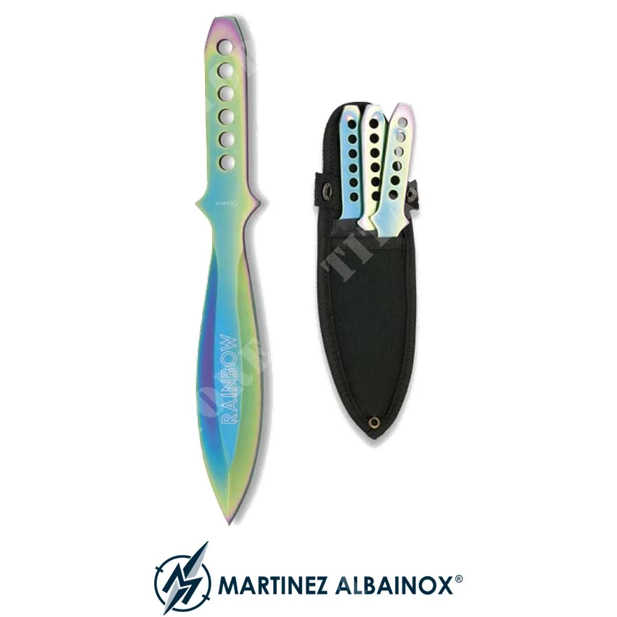 STE 3 NAVAJAS ARCO IRIS CON FUNDA ALBAINOX (ALB-32036)