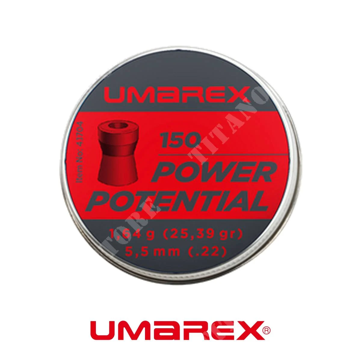 PLUMBINI POTENCIAL DE POTENCIA 5,5mm 150Pcs UMAREX (4.1704)