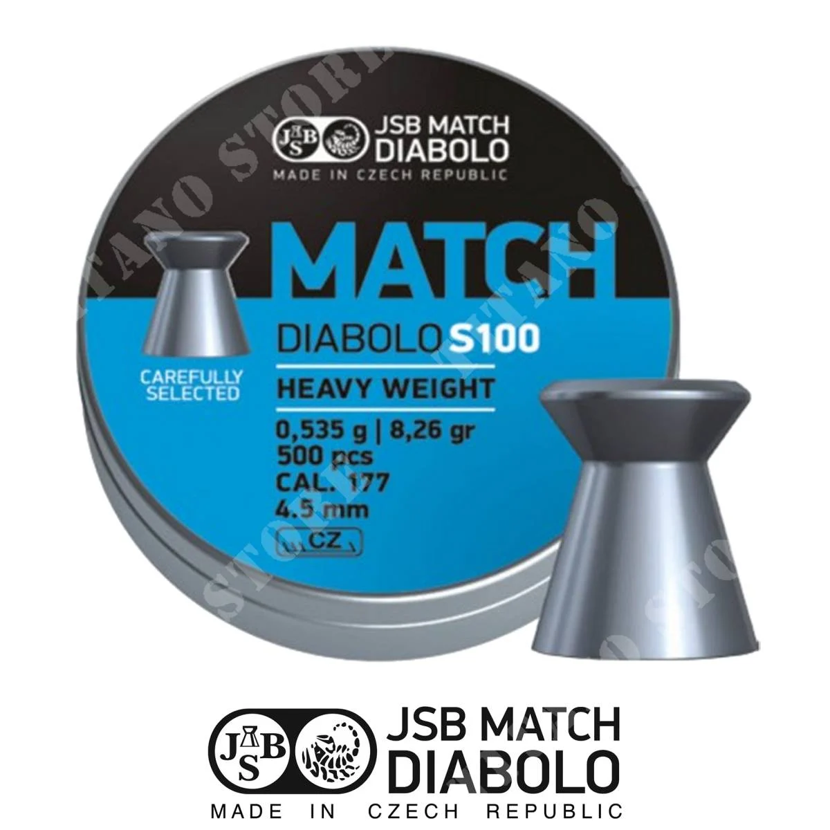 PLUMBINI MATCH S100 HEAVY 4,51 0,535g JSB (JB-MTHW451)