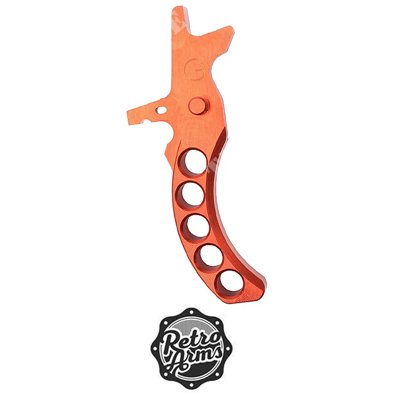 GATILLO CNC AR15 TIPO G BRAZOS RETRO NARANJA (RA-6942)