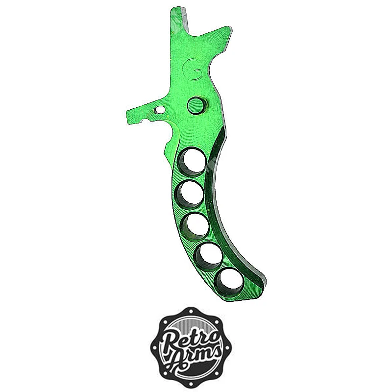 AR15 G-TYPE CNC GATILLO VERDE BRAZOS RETRO (RA-6939)