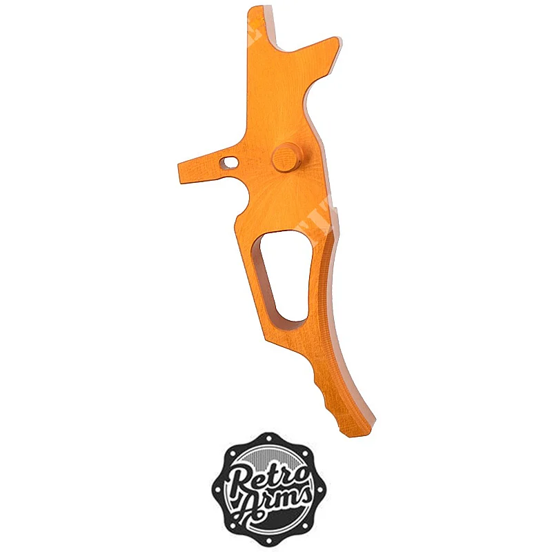GATILLO CNC AR15 TIPO T NARANJA RETRO BRAZOS (RA-7481)
