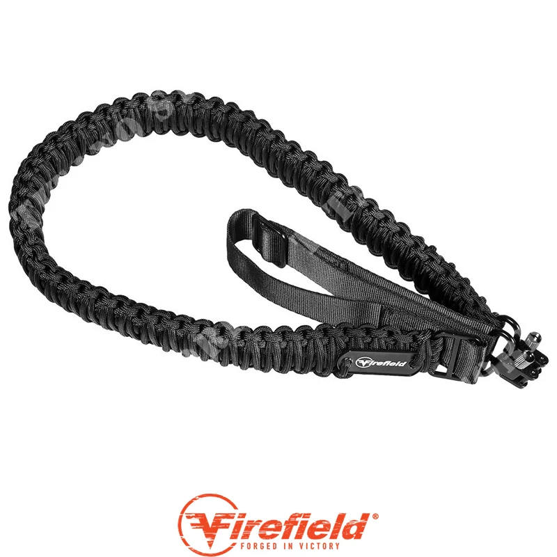 CINTURÓN NEGRO TÁCTICO DOS PUNTOS EN PARACORD FIREFIELD (FF46001)