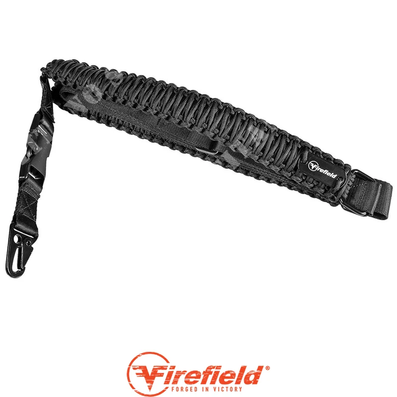 CORREA NEGRA TÁCTICA DE UN SOLO PUNTO EN PARACORD FIREFIELD (FF4600)