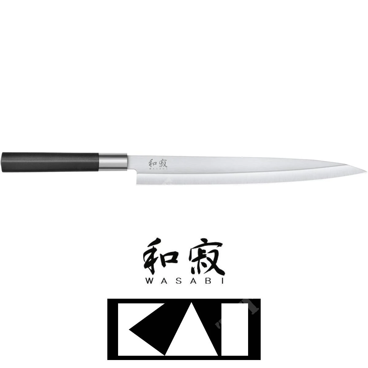 CUCHILLO YANAGIBA 24cm WASABI NEGRO KAI (KAI-6724Y)