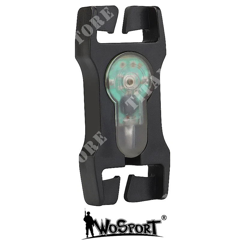 LUZ DE SEÑAL DE CINTURÓN 2.5cm NEGRO WO SPORT (WO-LT07B)