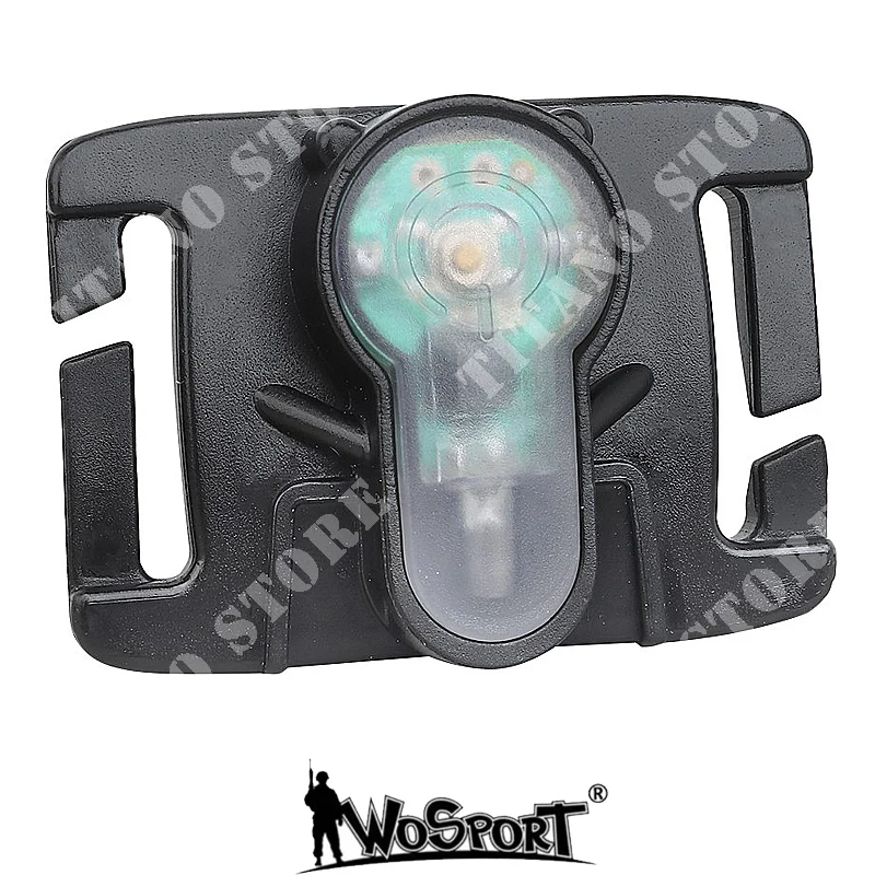 LUZ DE SEÑAL DE ATAQUE MOLLE CON SOPORTE WOSPORT NEGRO (WO-LT06B)