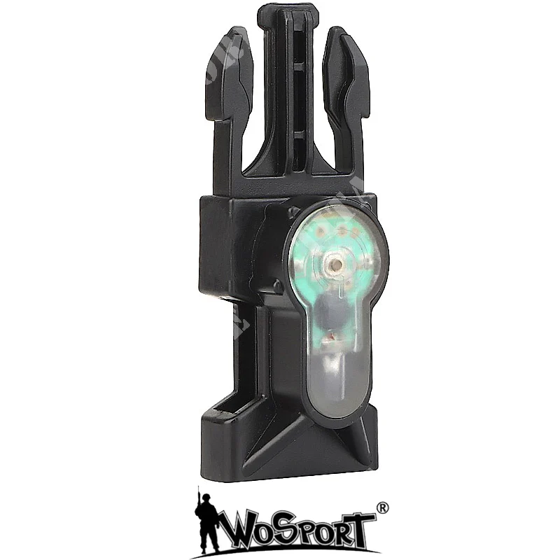 LUZ DE SEÑALIZACIÓN DE HEBILLA CON SOPORTE DEPORTIVO WO NEGRO (WO-LT04B)