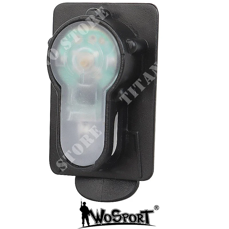 LUZ DE SEÑAL DE CLIP CON SOPORTE NEGRO WOSPORT (WO-LT02B)