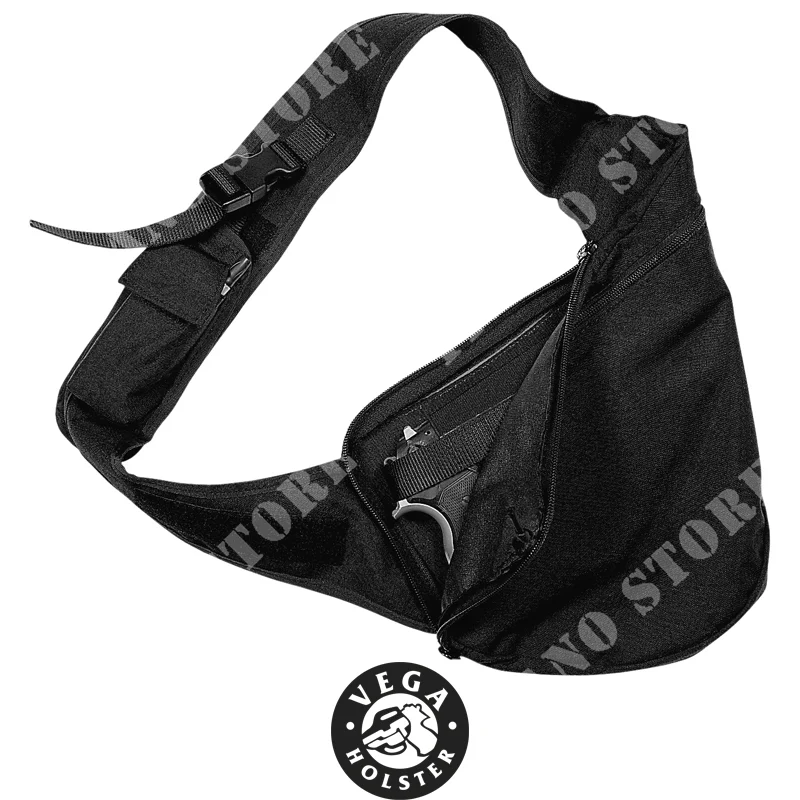 RIÑONERA NEGRO UN HOMBRO PORTA PISTOLA VEGA HOLSTER (2U80N)