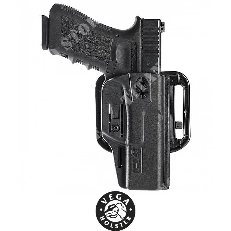 FUNDA NEGRA PARA GLOCK 19 POLYMER HYBRID VEGA HOLSTER (VJH804N)