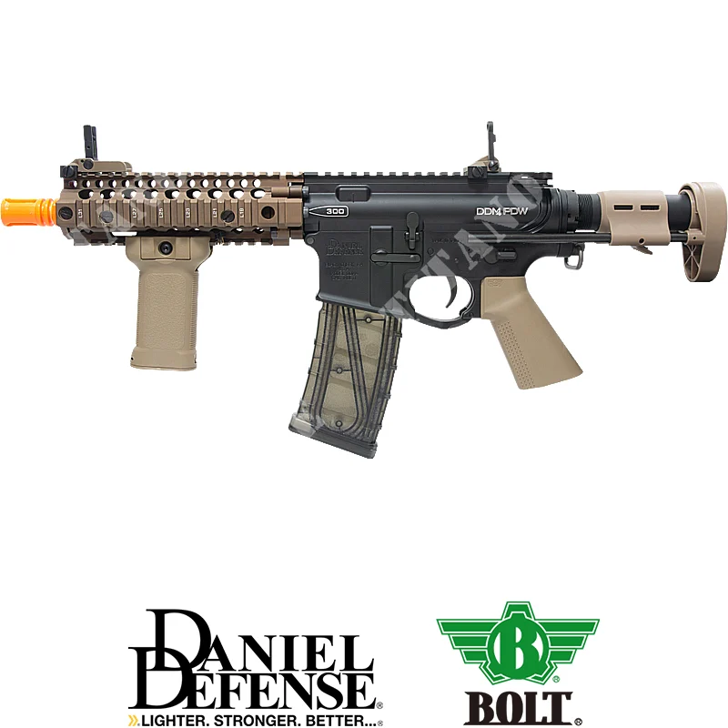 MK18 DAGA PDW 7'' DANIEL DEFENSE NEGRO/TAN BOLT (BOLT-DDDAGGER-TN)