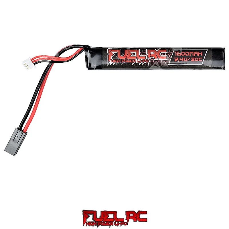 BATERÍA LI-PO 7.4VX1600 MAH STICK COMBUSTIBLE (FL-7.4X1600L)