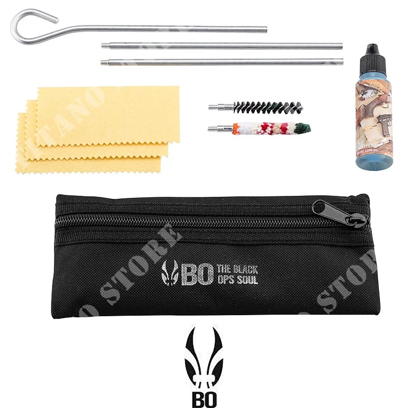 KIT DE LIMPIEZA PARA ESTUCHE CON CREMALLERA NEGRO DE 6mm BO (BO-A69901)
