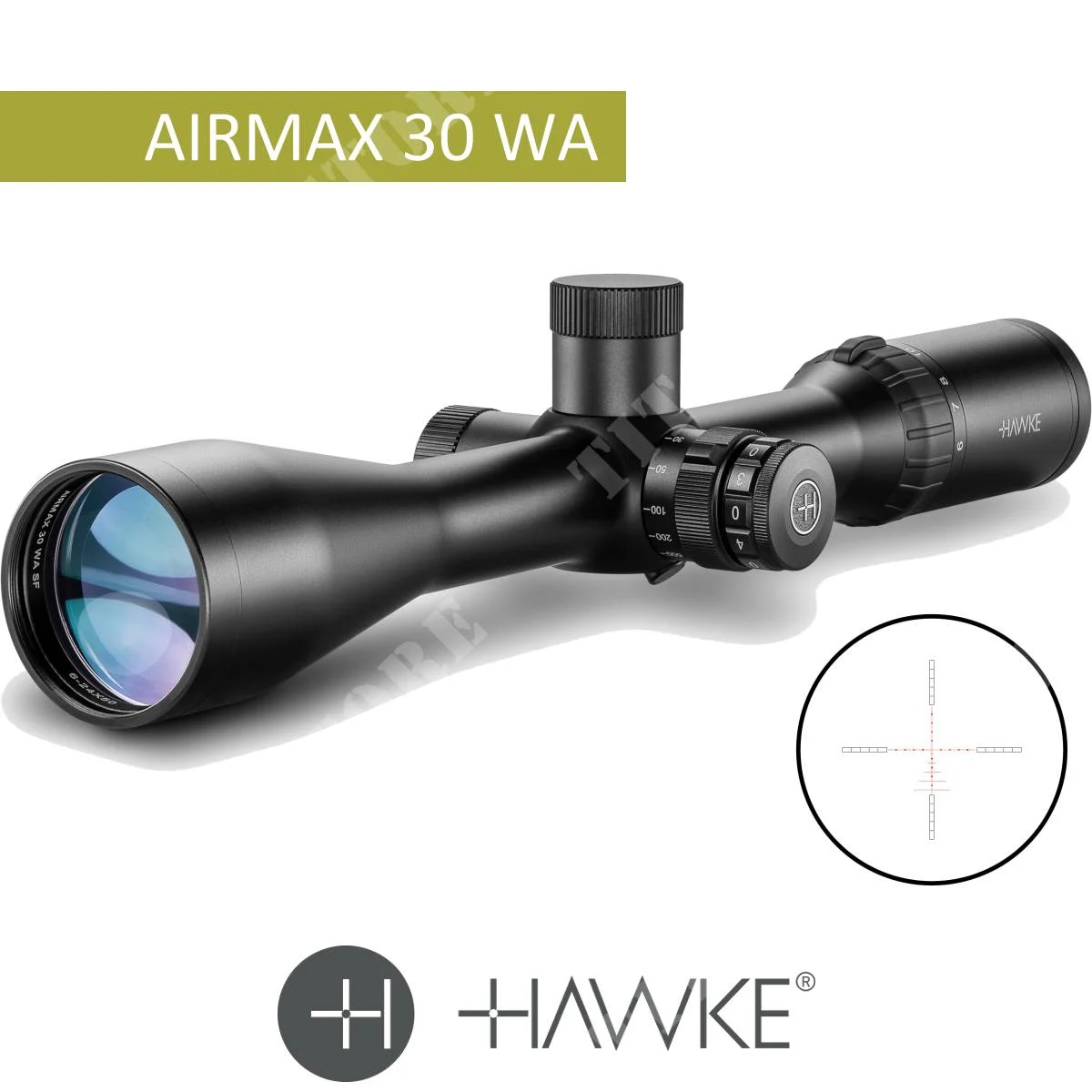 ÓPTICA AIRMAX 30 WA SF IR 6-24X50 AMX HAWKE (13321)