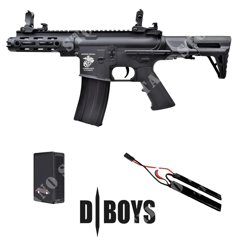 M4 PDW NEGRO + BATERIA LIPO + CARGADOR D-BOYS (1131-KIT)