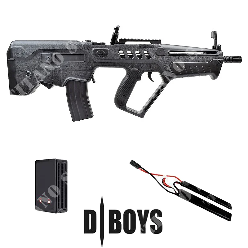 TAR21 T21 NEGRO FUSIL KIT + BATERÍA + CARGADOR DE BATERÍA LIPO DBOYS (4782-KIT)