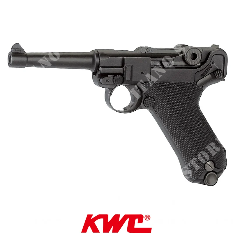 PISTOL P08 LUGER Co2 6mm NEGRO BLOWBACK KWC (AAKCCB410AZB)