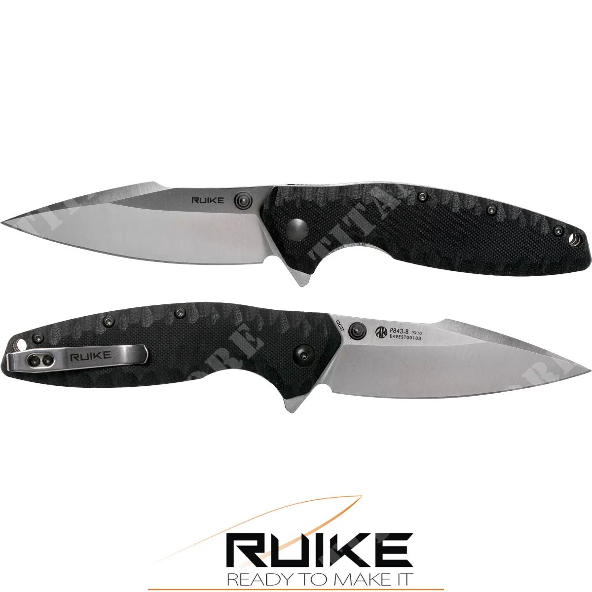 P843-B NAVAJA PLEGABLE G10 RUIKE NEGRA (RKE P843-B)