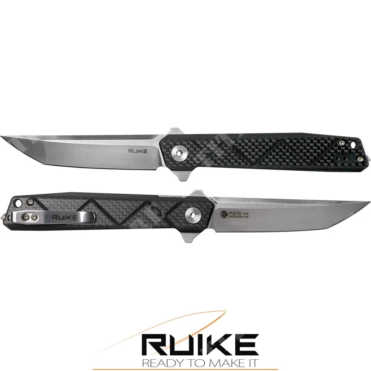 P127-CB CUCHILLO RUIKE RICHIUDIBLE G10 CARBONO (RKE P127-CB)