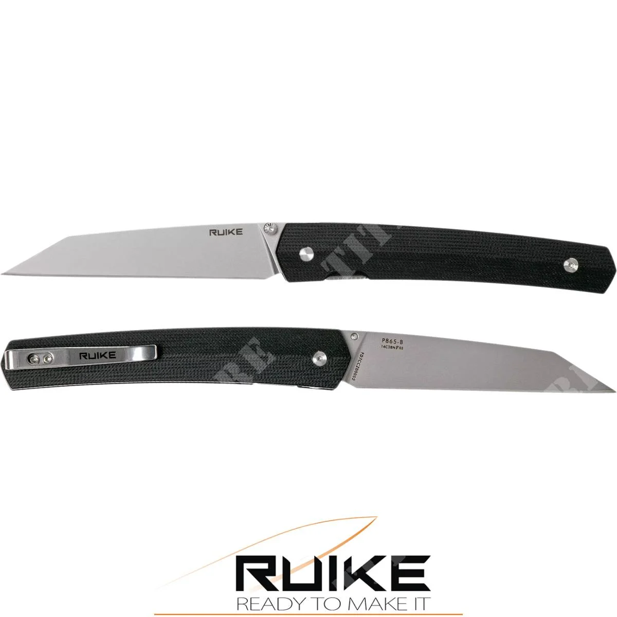 P865-B CUCHILLO PLEGABLE G10 RUIKE NEGRO (RKE P865-B)