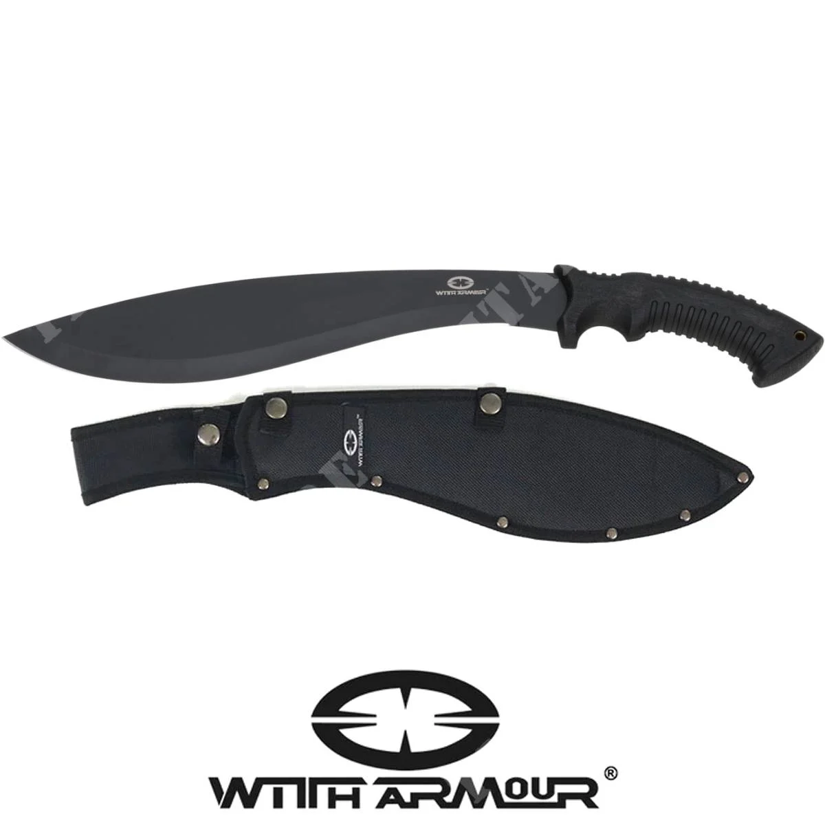 MACHETE KUKRI 19.5 '' CON ARMADURA (WTH-WA-021BK)