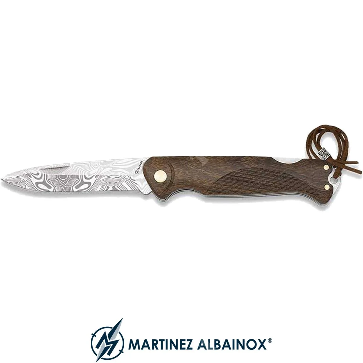 CUCHILLO DAMASCO 8Cm HOJA MADERA ALBAINOX (ALB-18661)