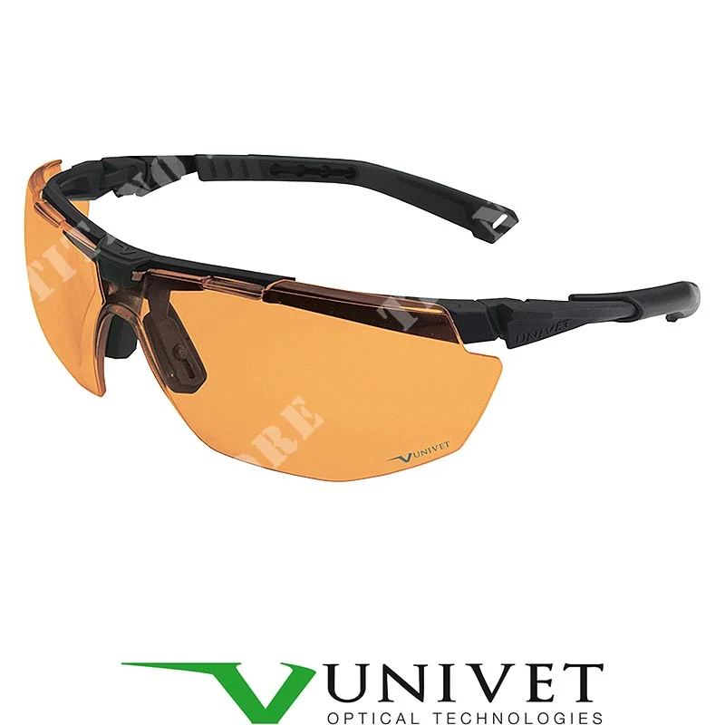 GAFAS 5x1 BALISTIC NEGRO LENTE NARANJA G15 UNIVET (5X1B030104)