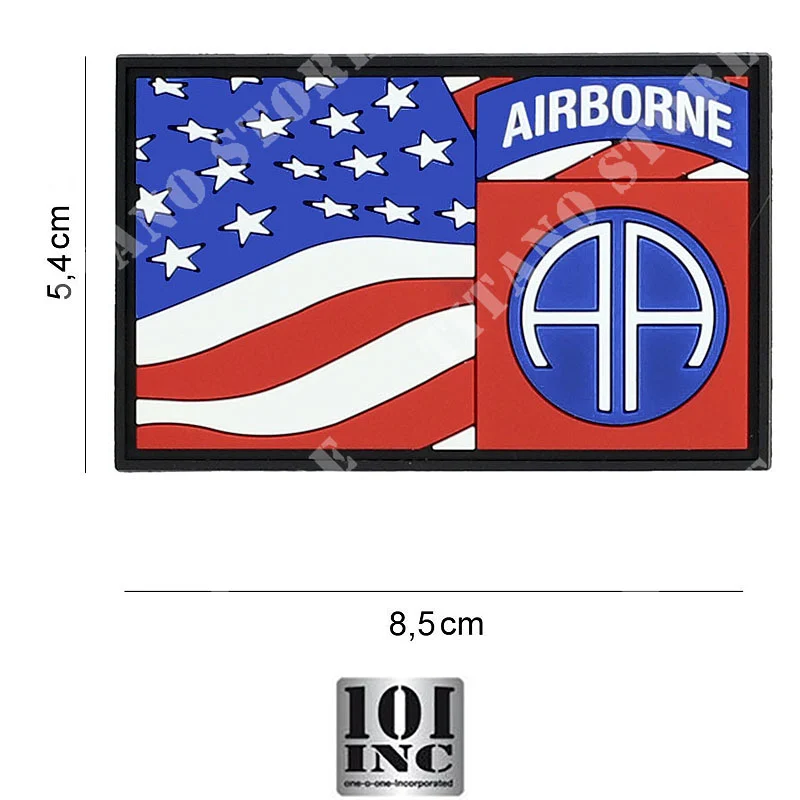 PARCHE 3D PVC 82nd AIRBORNE BANDERA 7088101 INC (440130-7378)