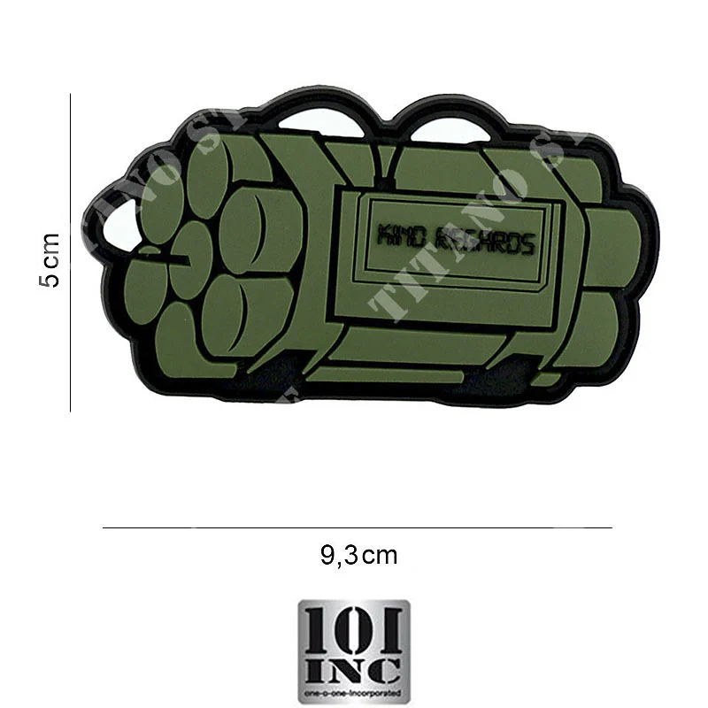 PARCHE 3D PVC KID REGARDS VERDE 8133101 INC (440130-7438)