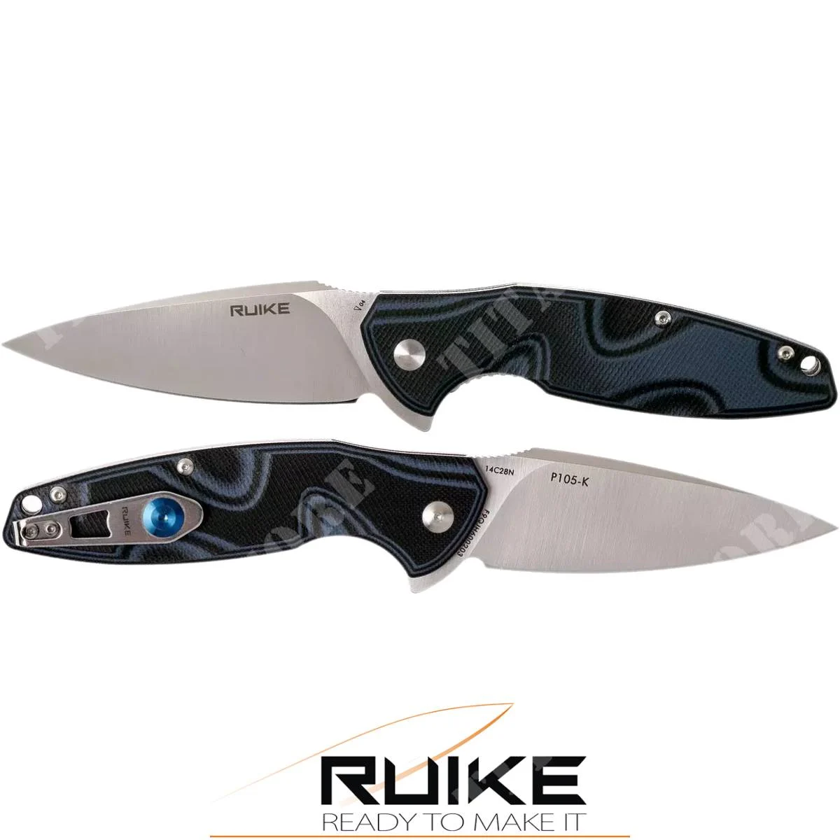 P105-K CUCHILLO PLEGABLE G10 GRIS RUIKE (RKE P105-K)