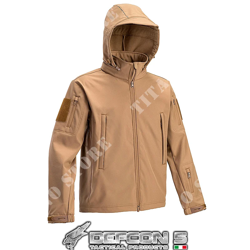 CHAQUETA SOFT SHELL COYOTE DEFCON 5 (D5-3430 CB)