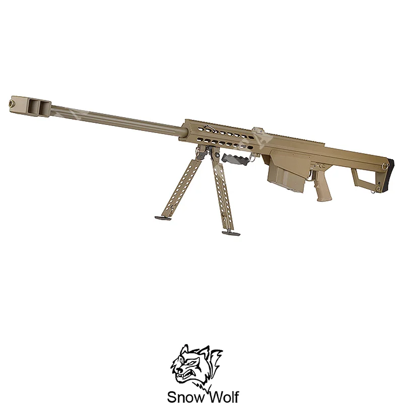 Fusil Barret M82 AEG color canela y lobo de nieve (SW-02T)