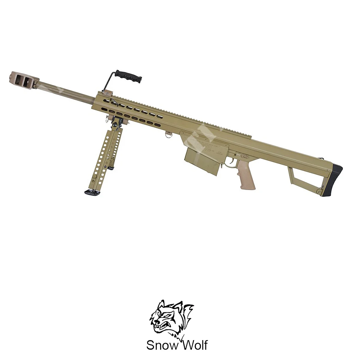 Fusil Barret M82 CQB AEG color canela y lobo de nieve (SW-02CQBT)